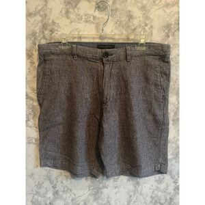 Banana‎ Republic Aiden Shorts Gray Linen Blend Casual Mens Size 34